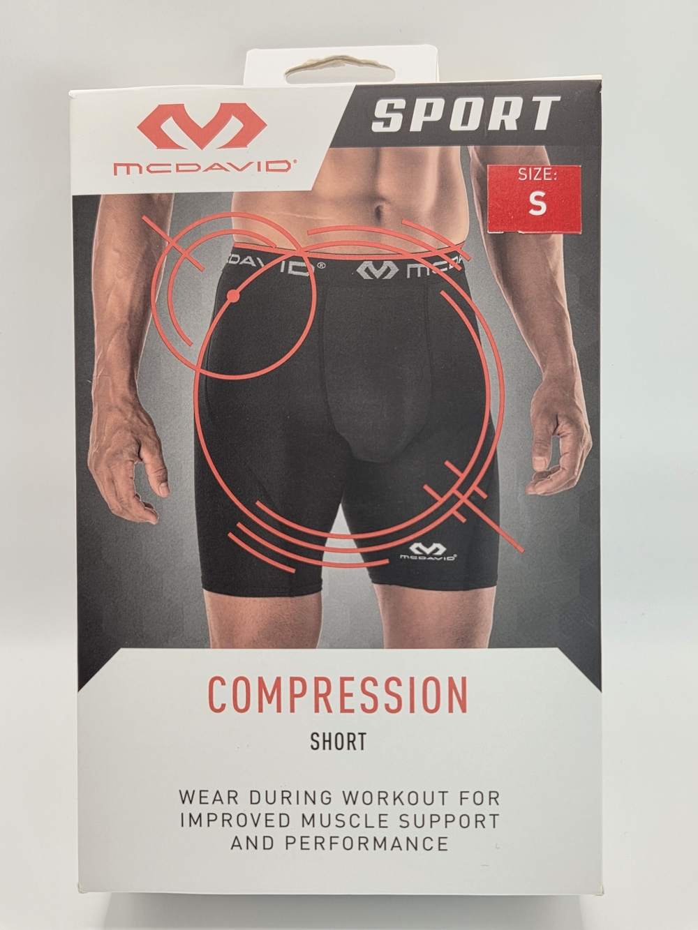 McDavid Men’s Compression Athletic Shorts — Black - Small - Brand New